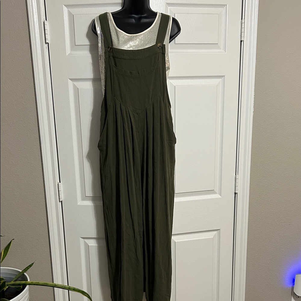 Olive Green Women's Jumpsuit